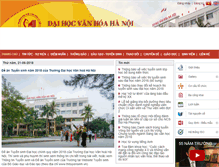 Tablet Screenshot of huc.edu.vn